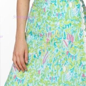 Lilly Pulitzer Rare Print Hops n Pops New Orleans Jazz Mardi Gras skirt Sz 4